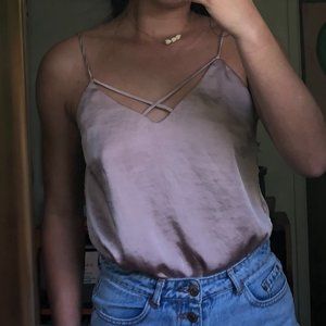 Rose Gold Silky Bodysuit